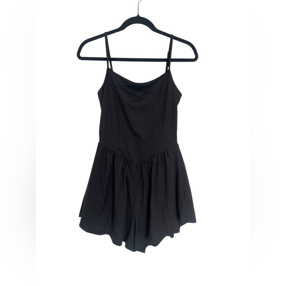 NWT Black Spaghetti Strap Romper Size M